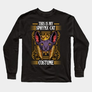 Sphynx Cat - This Is My Sphynx Cat Costume - Funny Cat Lover Long Sleeve T-Shirt